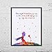 The Little Prince Rose Quotes Poster Rose Wall Art Art Print Watercolor Nursery Gift for Home No Frame Z064