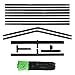 BullFrog Pickleball Set – Portable Pickleball Net with Frame, Padded Feet, Pickleball Bag and Assembly Instructions – Perfect for Indoor or Outdoor Pickle Ball