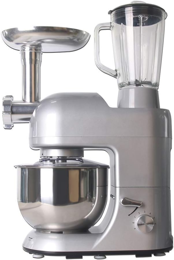 lqgpsx Professional Food Stand Mixer 1000W 9 Kinds Multi Mixer with Dough Hook, Whisk, Beater, Juicer, Blender, Food Processor, Meat Grinder, Coffee Mill