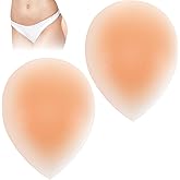 2 Pcs Hip Pads, Silicone Butt Pads for Women, Reusable Hip Dip Pad Shapewear, Self Adhesive Silicone Buttocks for Instant Hourglass Figure(Skin Color)