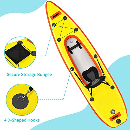 A 12 Ft 6MM Shock Cord with Hooks Bungee Deck Rigging Kit with 4