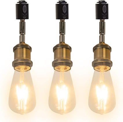 Amazon Fsliving 3個パック Ledスポットライトダクトレール用 スポットライトダクトレール用 E26口金 ライティングレール照明器具 照射角度調節可能 レトロソケット Fsliving ダクトレールライト Amazon Fsliving 3個パック Ledスポットライトダクトレール用 スポットライトダクトレール用 E26口金 ライティングレール照明器具 照射角度調節可能 レトロソケット Fsliving ダクトレールライト