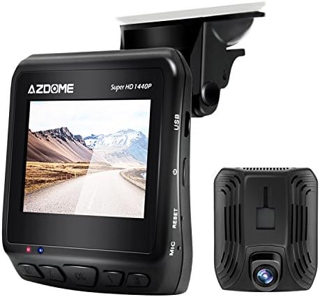 Car Dash Cam 2K 1440P Super Night Vision Dashboard Camera Recorder DVR 2.3" LCD with GPS, 170° Wide Angle, ADAS, HDR, Loop Recording, Motion Detection, Parking Mode, 2 Port USB Charger