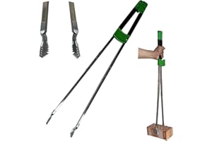 LECOSDON 35'' Long Grabber Reacher Tool Heavy Duty, Trash Picker Upper Grabber, Garbage Pick up Sticks, 5.7'' Crocodile Mouth jaw Tested to Grip up to 6 lbs Bricks, Stainless Steel Body, Soft-Grip Handle