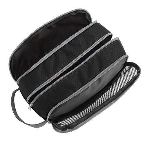Travel Toiletry Bag Nylon, Gonex Dopp Kit Shaving Bag Toiletry Organizer Black 3 Travel Toiletry Bag Nylon, Gonex Dopp Kit Shaving Bag Toiletry Organizer Black