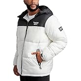 Reebok Mens Winter Jacket - Warm Heavyweight Mens Winter Coat - Wind Water Resistant Insulated Quilted Puffer Jackets for Men