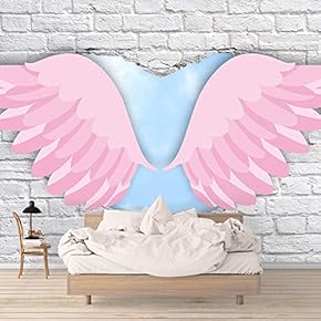 Wall Murals for Bedroom Beautiful Pictures Collection Panda Wings Removable Wallpaper Peel and Stick Wall Stickers - 66x96 inches