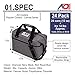 AO Coolers Original Soft-Sided Cooler Bag, Leak-Proof, Insulated, Lightweight, Navy Blue, 24-Can