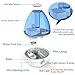 ECOCITUSS 4L Cool Mist Humidifier - Enrichment Mist-Air Ultrasonic Humidifier with Visible Water Tank for Baby Room Living Room Office,Whisper-Quiet, Nightlight, Auto Shut-Off, Lasts Up to 30 Hours