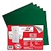 (5 Sheets) Oracal 651 Forest Green Adhesive Craft Vinyl for Cricut, Silhouette, Cameo, Craft Cutters, Printers, and Decals - 12