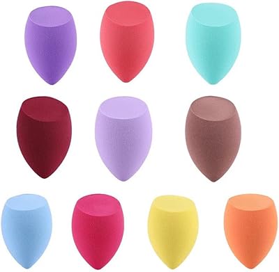 10 Pc Makeup Sponges Beauty Blender Applicator Set Foundation Creams Liquids