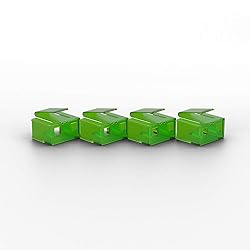 LINDY 10 x RJ-45 Port Blockers with Key - Green