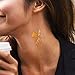 Tattly Temporary Tattoos, Cartolina Bird/Gold, 0.1 Ounce