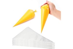 XSEINO Disposable Piping Bags, 12 Inch - 150PCS Heavy Duty Anti Burst Pastry Bags With Bump Non-slip Design For Icing and Frosting and Cookies Decoration Bags(Thickened)