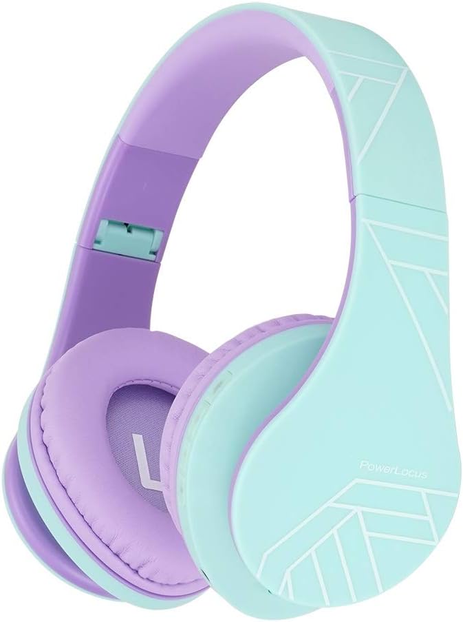 PowerLocus Kids Headphones OverEar, Bluetooth Wireless Headphones for