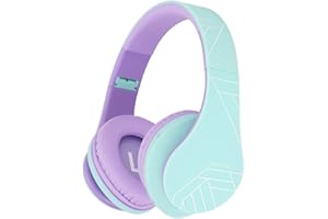 PowerLocus Kids Headphones Over-Ear, Bluetooth Wireless Headphones for Kids,with Microphone, Safe 85DB Volume Limited, Foldab
