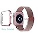 Apple Watch Case,Biaoge Super Thin PC Plated Plating Protective Bumper Case for Apple Watch Series 1 only (2015) Sport & Edition-(Rose Gold 42mm)