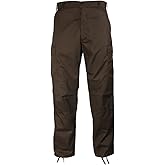 Rothco Tactical BDU Pants – Rugged Cargo Outdoor Hiking EDC Work Uniform, Brown, M