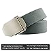 JasGood Mens Outdoor Military Style Tactical Canvas Web Belt Stainless Steel Buckle (Dark Grey)One size