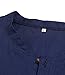 MIEDEON Men Linen and Cotton V Neck Short Sleeve Casual Henley T-Shirt