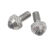 Contact Points for Dial Indicators Linear Gage Indicator Tungsten Carbide Ball Tips 2 Pieces M2.5 Thread Shank 5mm Diameter 3.8mm Length (Tungsten Carbide Ball Tip)