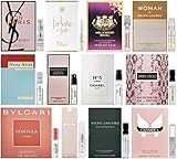 High End Designer Fragrance Sampler for Women - Lot x 12 Perfume Sample Vials