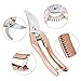 Robao Professional Sharp Bypass Pruning Shears, Tree Trimmers Secateurs,Hand Pruner, Bronze Handle Garden Shears,Clippers For The Garden