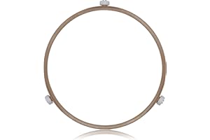 SMRTCOL Microwave Turntable Ring Replacement 8.7-Inch Microwave Oven Spinner Replacement Parts with 3 Smooth Rollers Universal Fit for Most Microwaves
