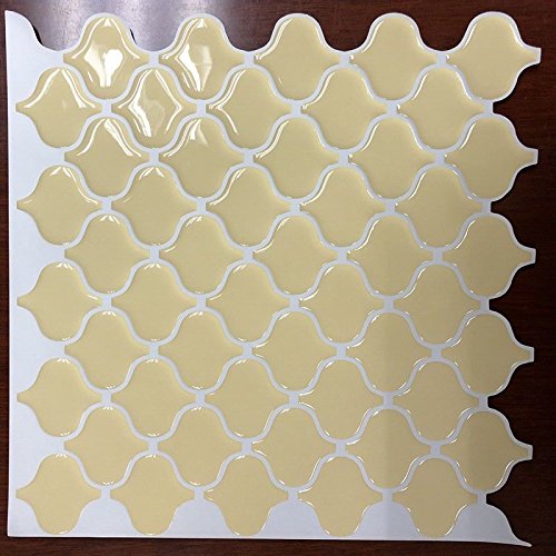 Yellow Arabesque Moroccan Tile Self Adhesive Backsplash 3D Mosaic Tile