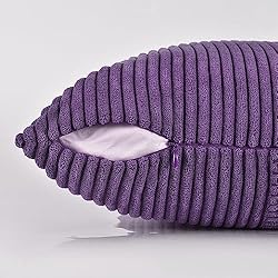 Fancy Homi 2 Packs Purple Decorative Throw Pillow