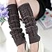 Senchanting Lady Winter Warm Leg Warmer Cable Knitted Crochet Long Socks Legging