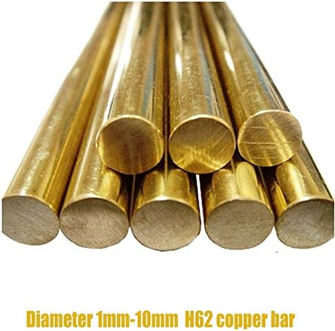 MIIA Sharpeners - 1/2/3/4/5/6/7/8/9/10mm Brass Rod Copper H62 Brass Cutting Tool DIY Hand Rivet Bar - 5mm - Rest Fan Scissor Diamond Lamp Rail Wire Fitting Led Sponge Pencil Solder Bulk Gun