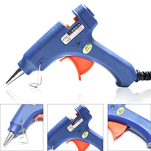 Neitsi Mini Hot Melt Glue Gun High Temperature Melting Glue Gun Kit with 12pcs Glue Sticks (Black) - Thumbnail 2