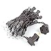 Novelty Lights 11 Feet 50 Bulbs Traditional Incandescent Mini Lights, Clear on Brown Wire with 2.5