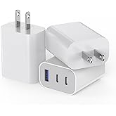 [3Pack] iPhone 17 16 15 Fast Charger Block 35W 3-Port Fast USB C Charger Block Multiport Double Port PD+QC Wall Plug Compatible with iPhone 17/17 Pro/16 ProMax/16 Plus/iPhone 15/15Pro/15 ProMax/14/13