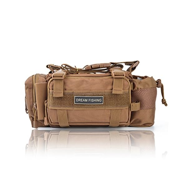 BLISSWILL-Outdoor-Multifunctional-Fishing-Tackle-Bag-Water-Resistant-sided-Waist-Shoulder-Carry-Strap-Storage-Waist-Pack-Sling-Bag-Fishing-Gear-Storage-for-Fishing-Hiking-Climbing