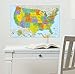 Wall Pops WallPops WPE1897 USA Dry Erase Map Decal, Multicolor