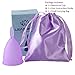LEASEN Menstrual Cup-Health Care Soft Silicone Lady Cup-A Perfect Feminine Alternative to Sanitary Napkins(Purple,Small)