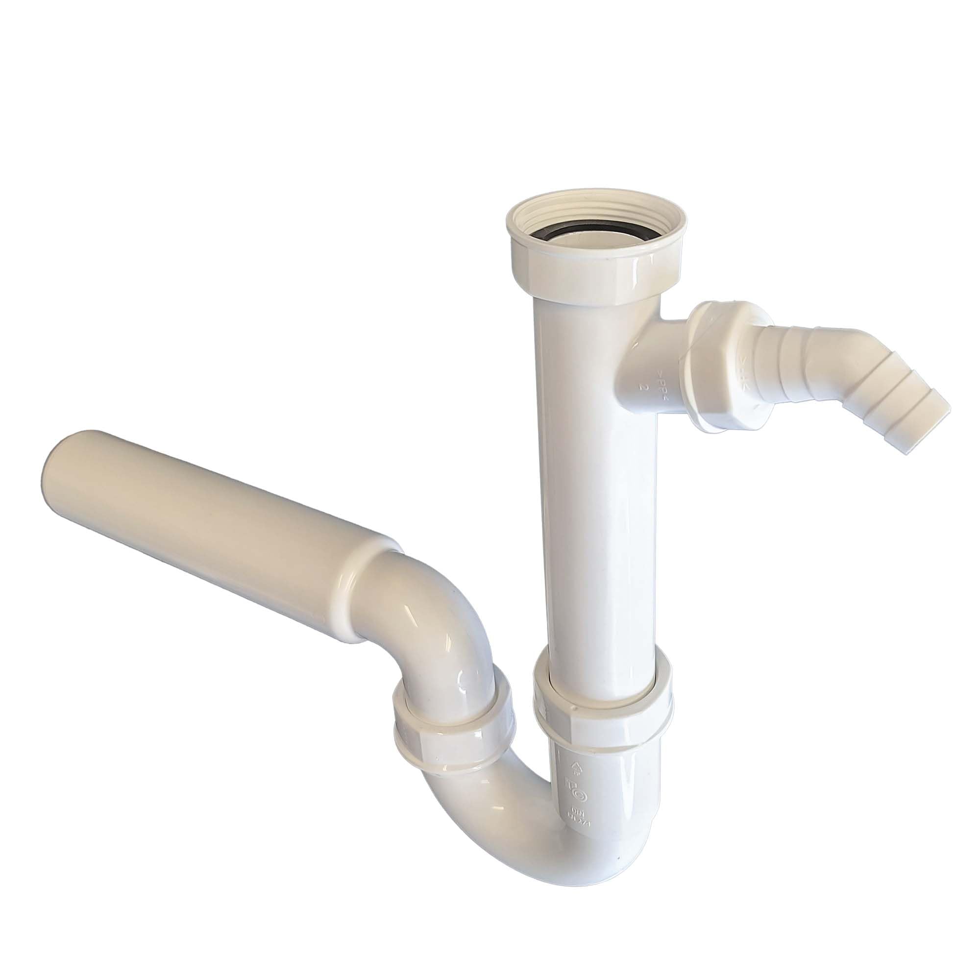 Tecuro drain siphon odour trap with 50 mm diameter, exit to rear