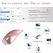Rechargeable Wireless Mouse for MacBook pro Bluetooth Mouse for MacBook pro Air Laptop MacBook Mac Windows (Rose Gold)