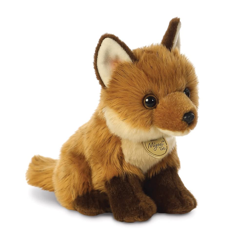 Aurora, 26373, MiYoni Tots Fox Kit, 9In, Eco-friendly soft toy, Brown