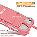 2 in 1 Cell Phone Lanyard Strap Case, Universal Smartphone Neck Laniard Shockproof Cover with ID Card Holder Necklace Tether for iPhone 4 5 6 6s 7 Plus SE IPod Touch Samsung Galaxy S6 S7 S8 LG HTC