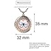 Mrsrui Pink Butterfly Photo Locket Necklace Bronze Tone Gift For Women Girl Kids