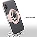 ELOVEN Ring Holder Series iPhone X Case, iPhone Xs Case with Metal Ring Kicstand Slim Dual Layer Antiscratch Nonslip Grip Protective for iPhone X XS 5.8 Inches, Rose Gold