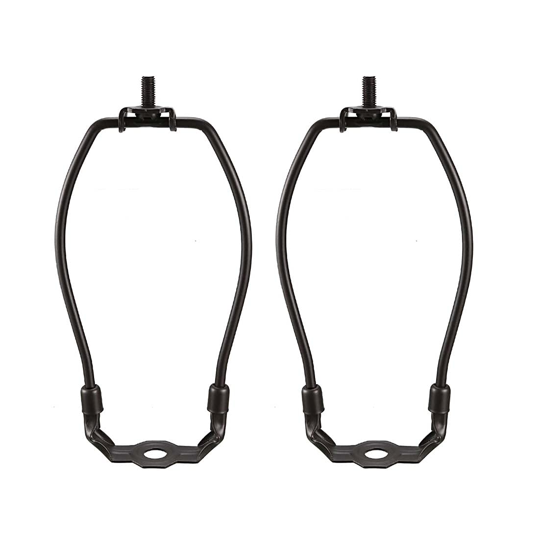 sourcing map 2 Pack Lamp Harp Holder 6 Inch Chocolate for Table and Floor Lamps