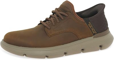 Hombre Garza Gervin Slip-On, Dark Brown Leather, 42 EU