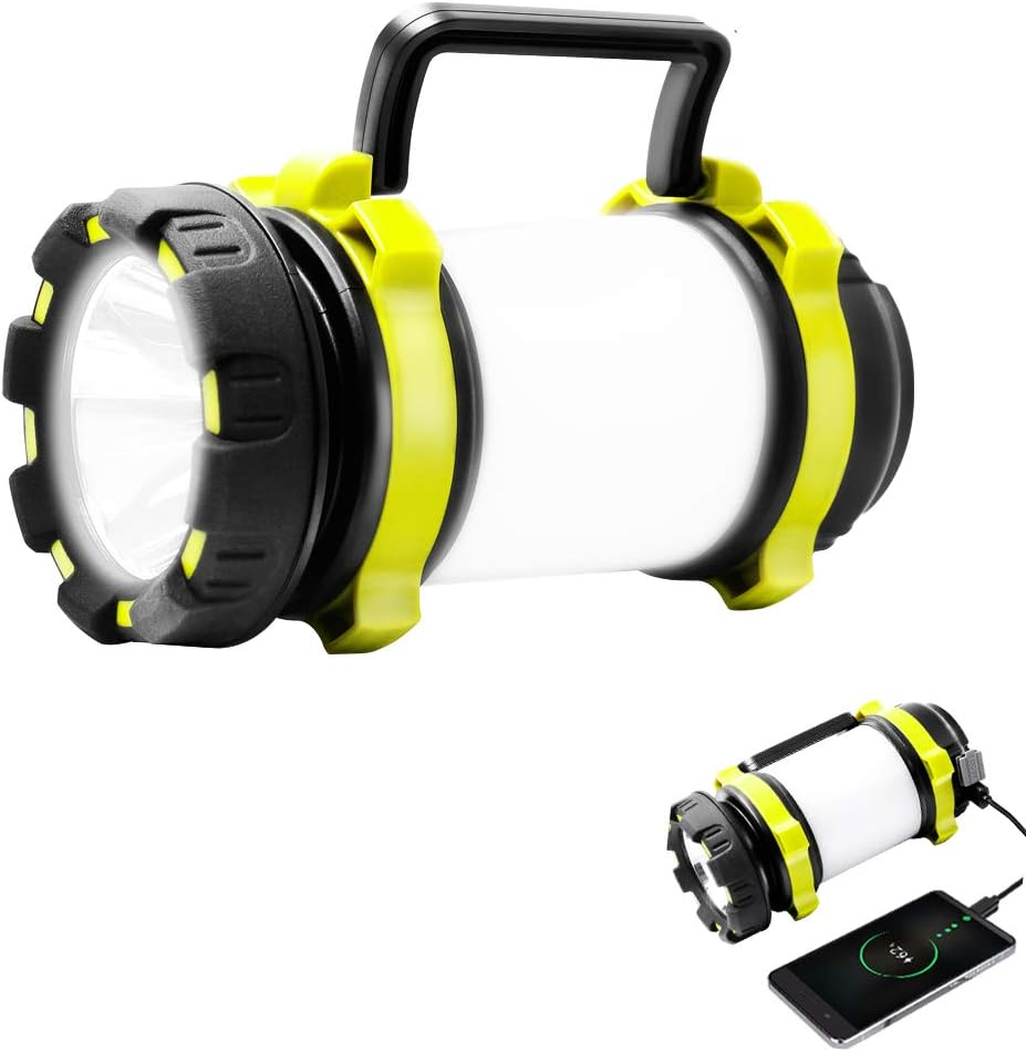 Outdoor Camping Lamp Torch USB Rechargeable Power Bank LED Lantern Tent Light UK