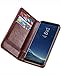 Galaxy S8 Case, Galaxy S8 Flip Case, Crosspace S8 Wallet Cases [Ultra Slim] PU Leather Magnetic Folio Book Stand Cover with Card Slots for Samsung Galaxy S8 5.8inch (2017)-Coffee