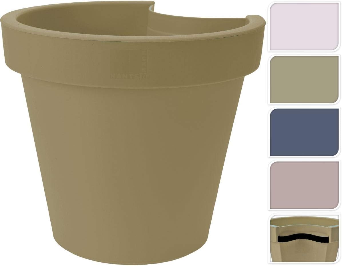 Y54196070 Set of 2, Brown Drain Pipe Planter Flower Plant Clicker Pot