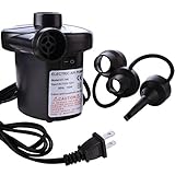 Asdomo HS-198 Electric Air Pump Inflator Camp Bed Mattress Pool A/C110-120V Airpump for Outdoor